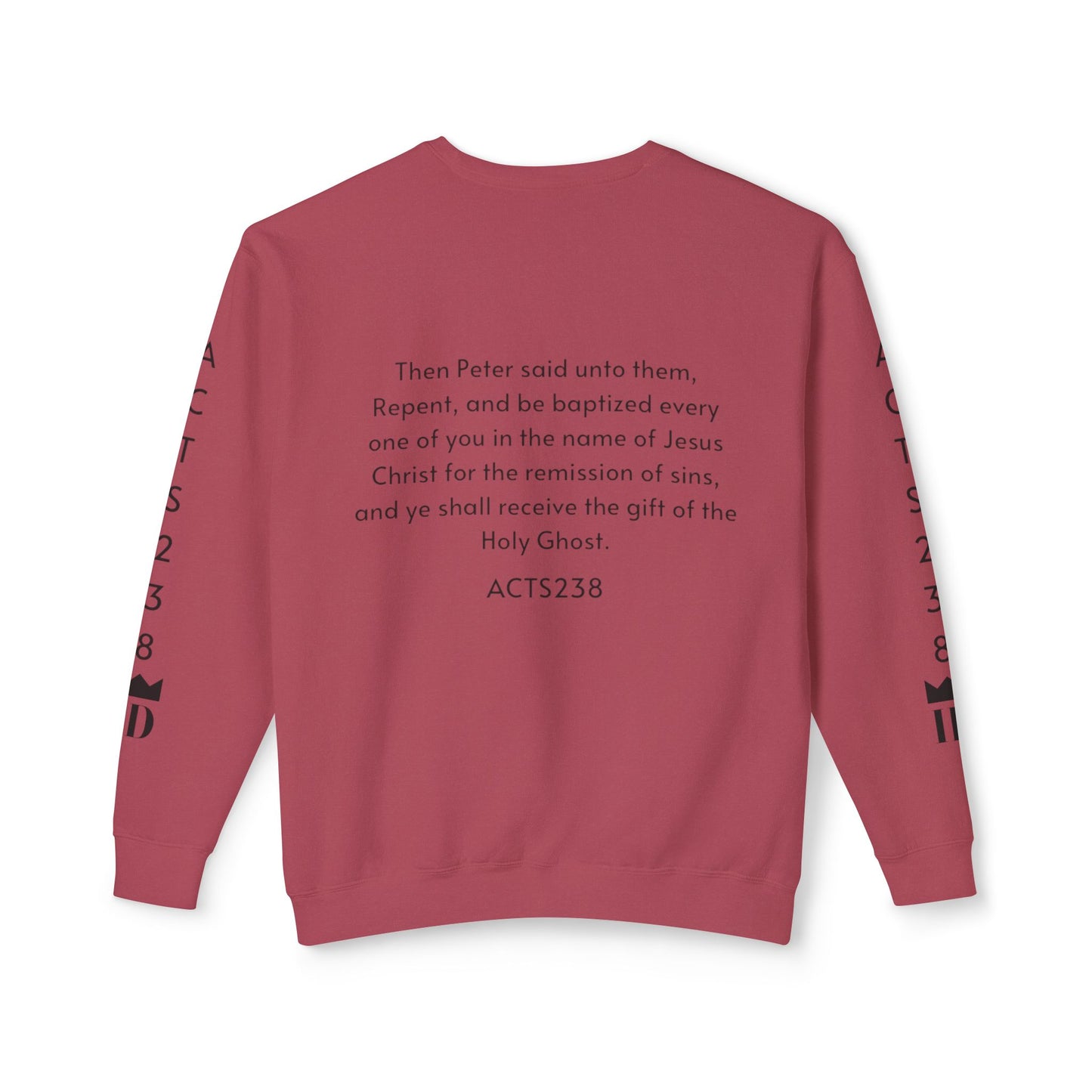 Kingdom ID Acts 2:38 Christian Unisex Crewneck Sweatshirt - NZC Apparel: Nashz Couture