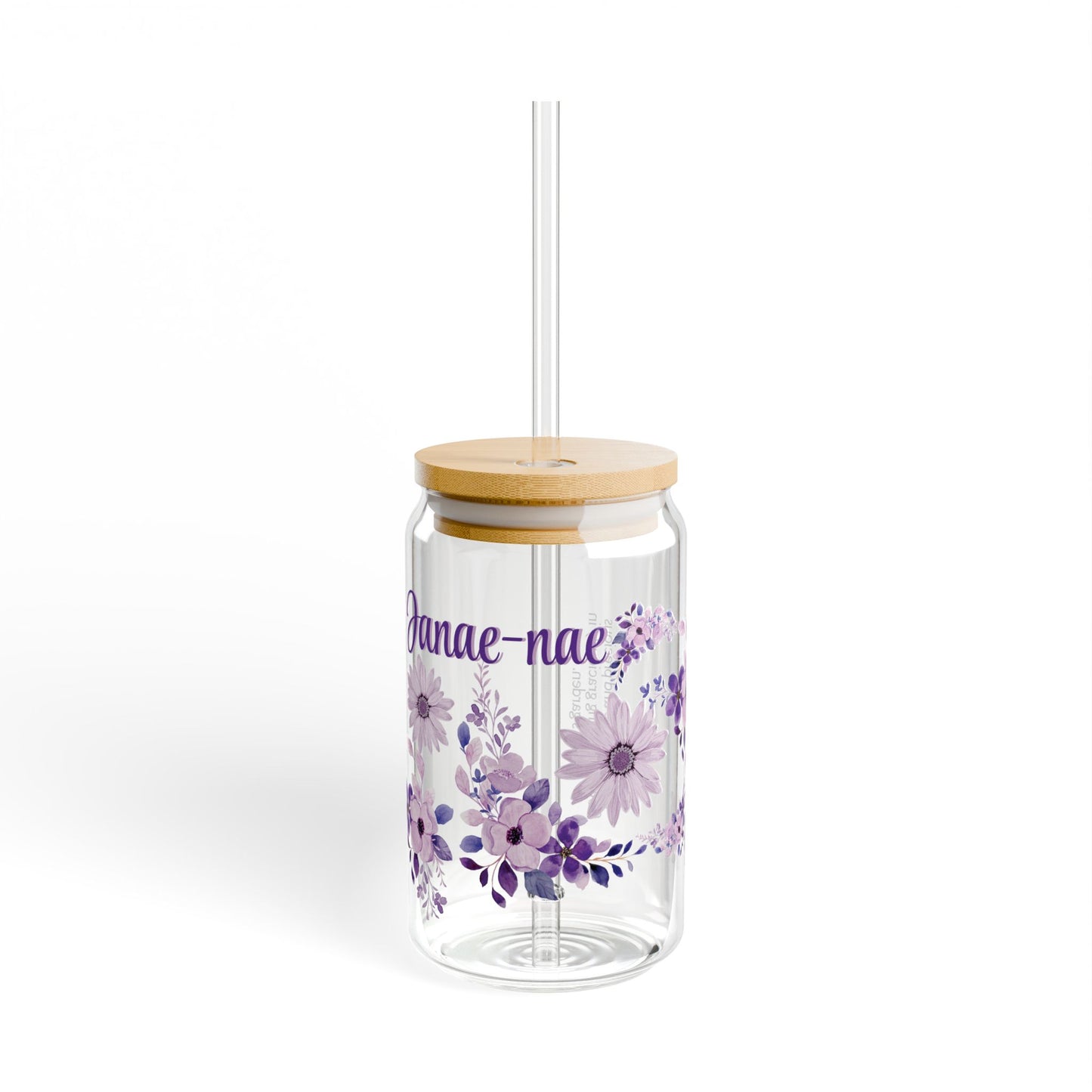 Personalized Name Sipper Glass - NZC Apparel: Nashz Couture