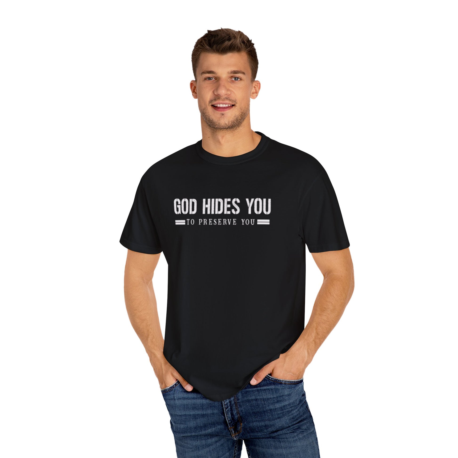 GOD HIDES  T-shirt - NZC Apparel: Nashz Couture