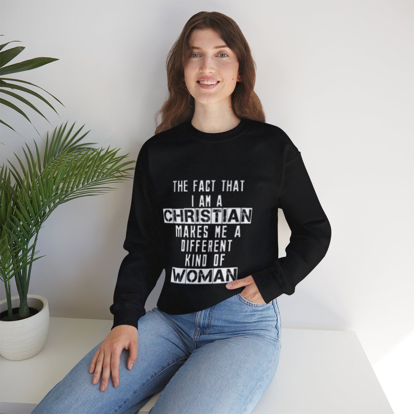 Christian Woman Sweatshirt - Modest Faith & Fashion Apparel - NZC Apparel: Nashz Couture