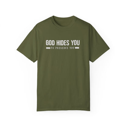 GOD HIDES  T-shirt - NZC Apparel: Nashz Couture