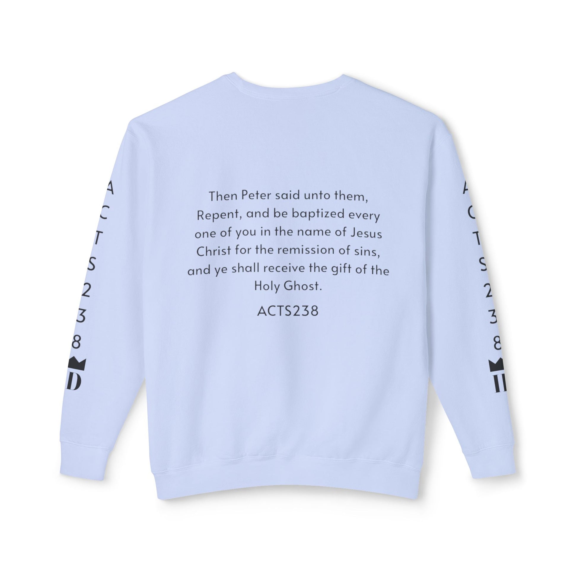 Kingdom ID Acts 2:38 Christian Unisex Crewneck Sweatshirt - NZC Apparel: Nashz Couture