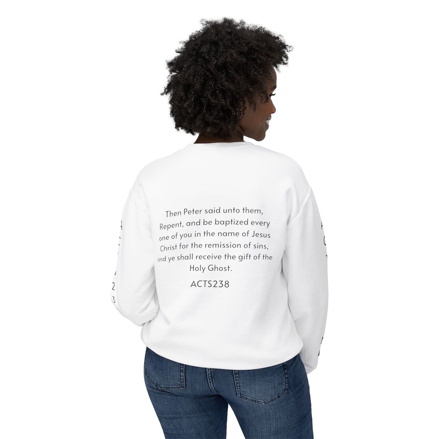 Kingdom ID Acts 2:38 Christian Unisex Crewneck Sweatshirt - NZC Apparel: Nashz Couture