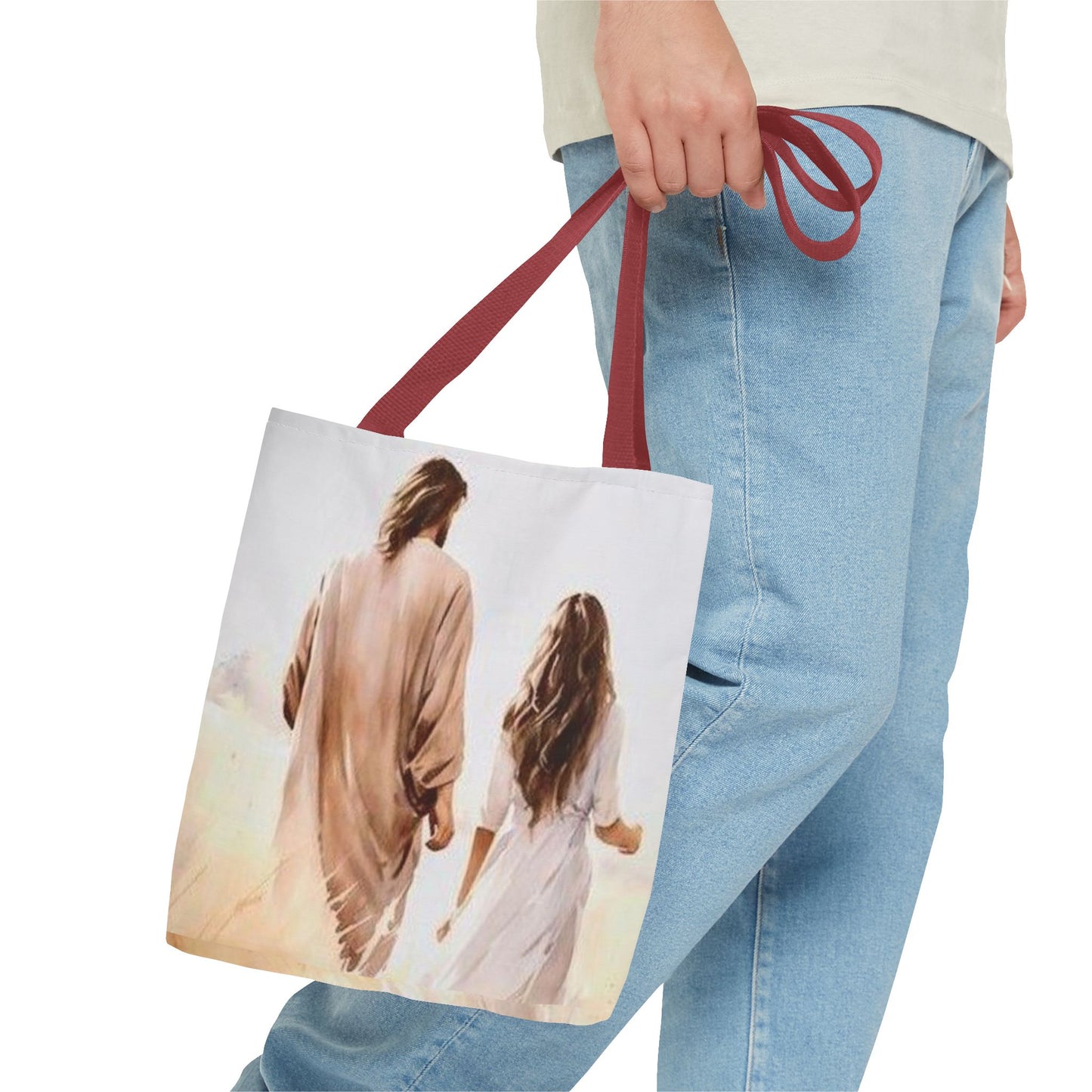 Jesus Walks with- Me Tote Bag - NZC Apparel: Nashz Couture