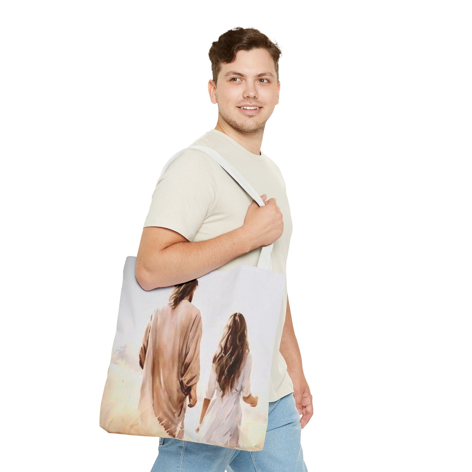 Jesus Walks with- Me Tote Bag - NZC Apparel: Nashz Couture