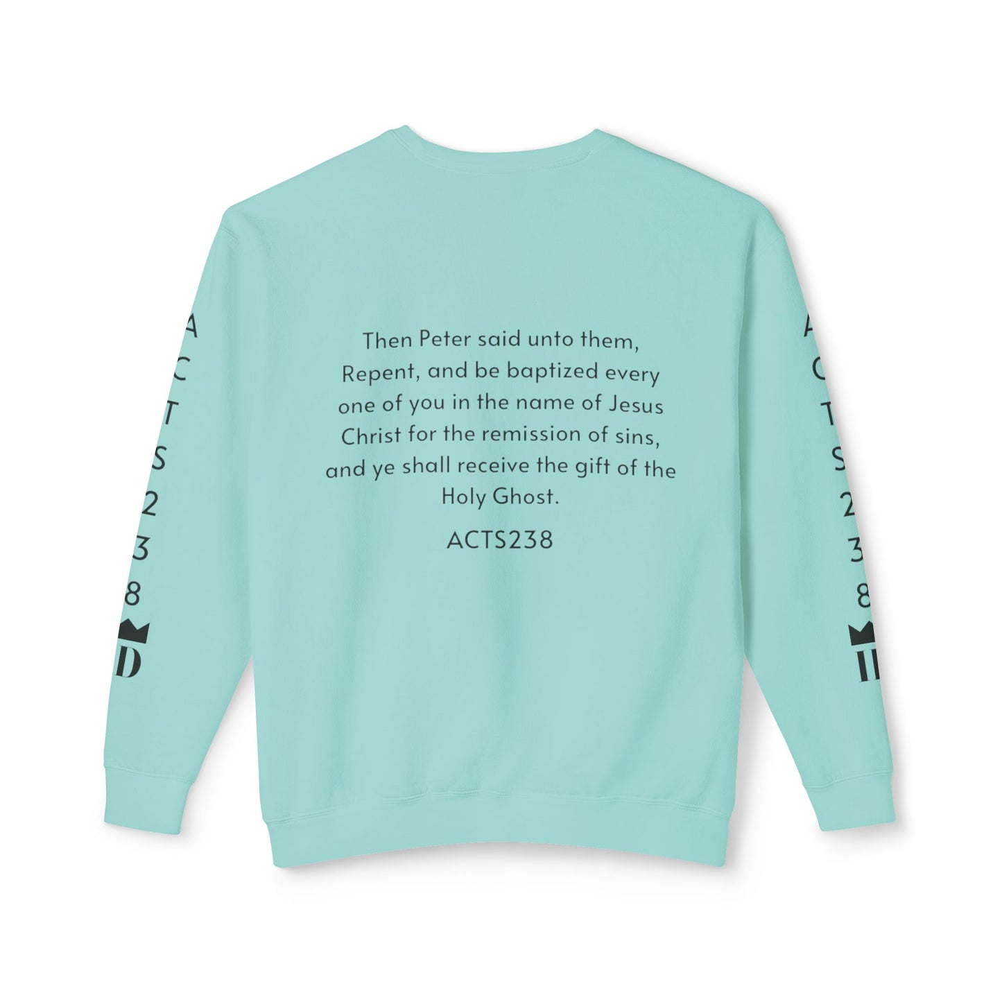 Kingdom ID Acts 2:38 Christian Unisex Crewneck Sweatshirt - NZC Apparel: Nashz Couture