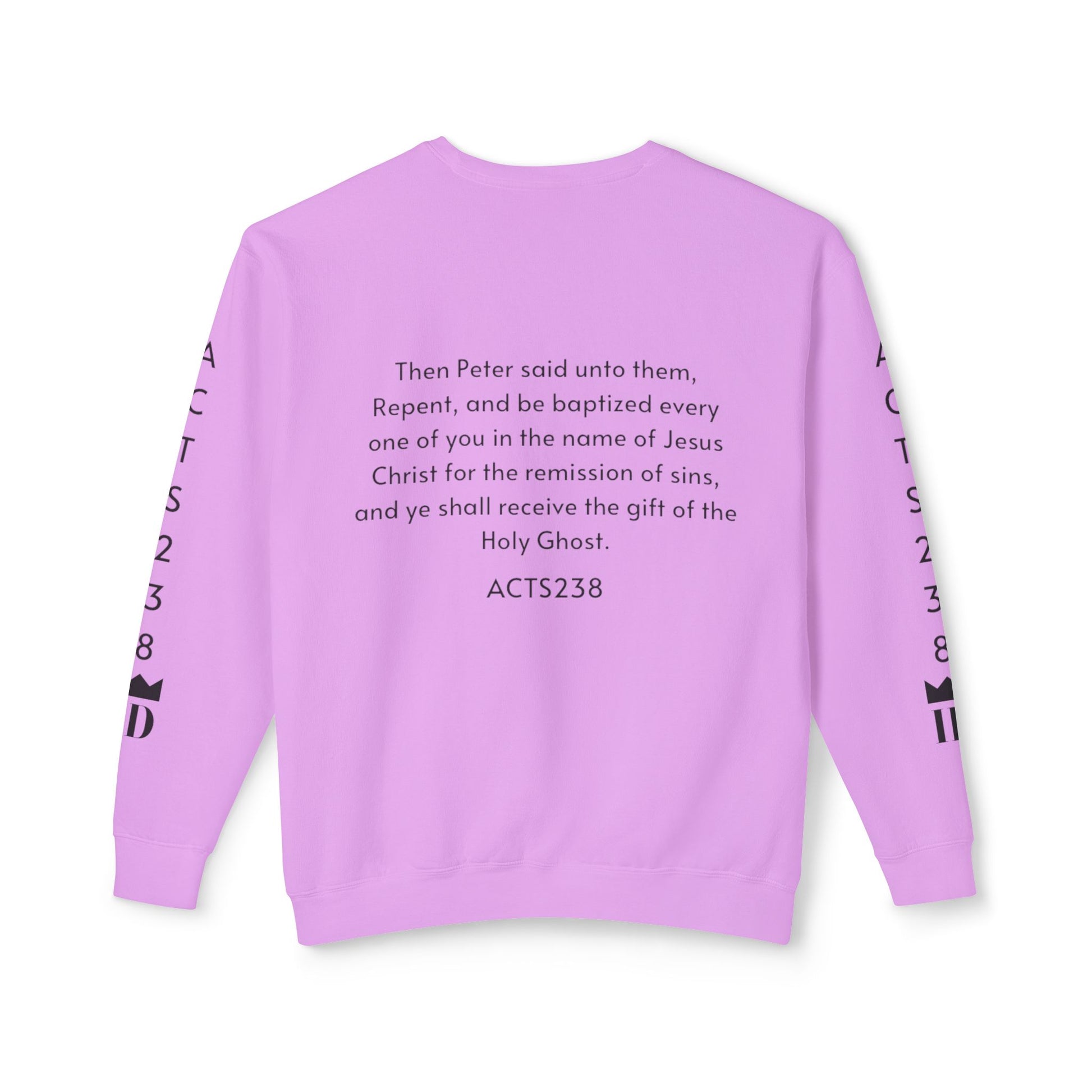 Kingdom ID Acts 2:38 Christian Unisex Crewneck Sweatshirt - NZC Apparel: Nashz Couture