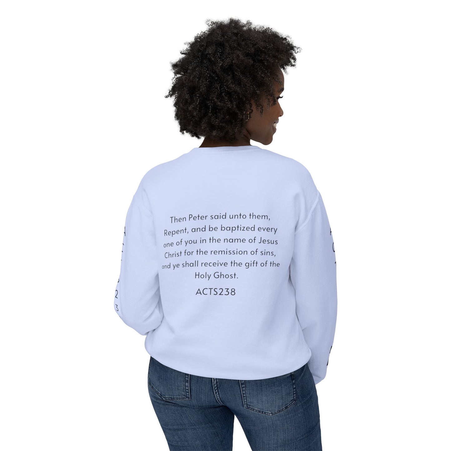 Kingdom ID Acts 2:38 Christian Unisex Crewneck Sweatshirt - NZC Apparel: Nashz Couture