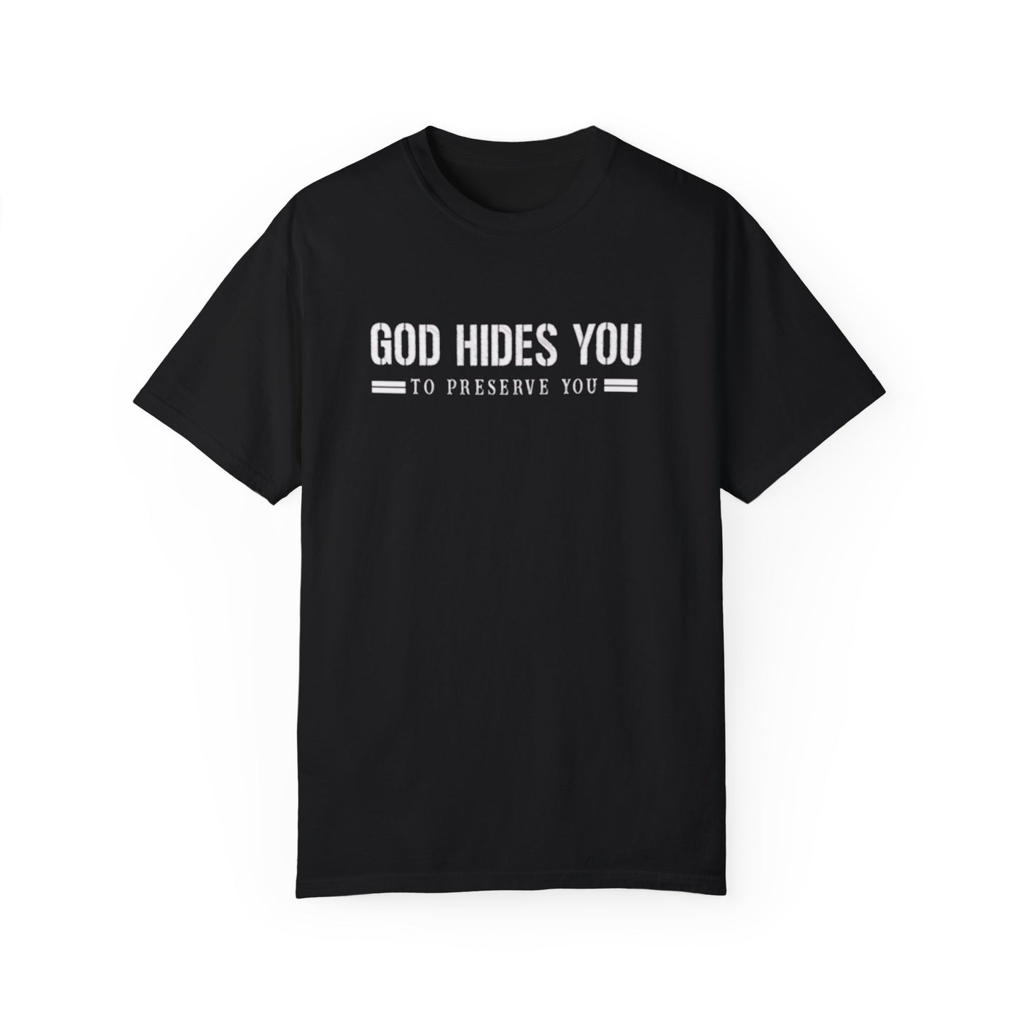 GOD HIDES  T-shirt - NZC Apparel: Nashz Couture