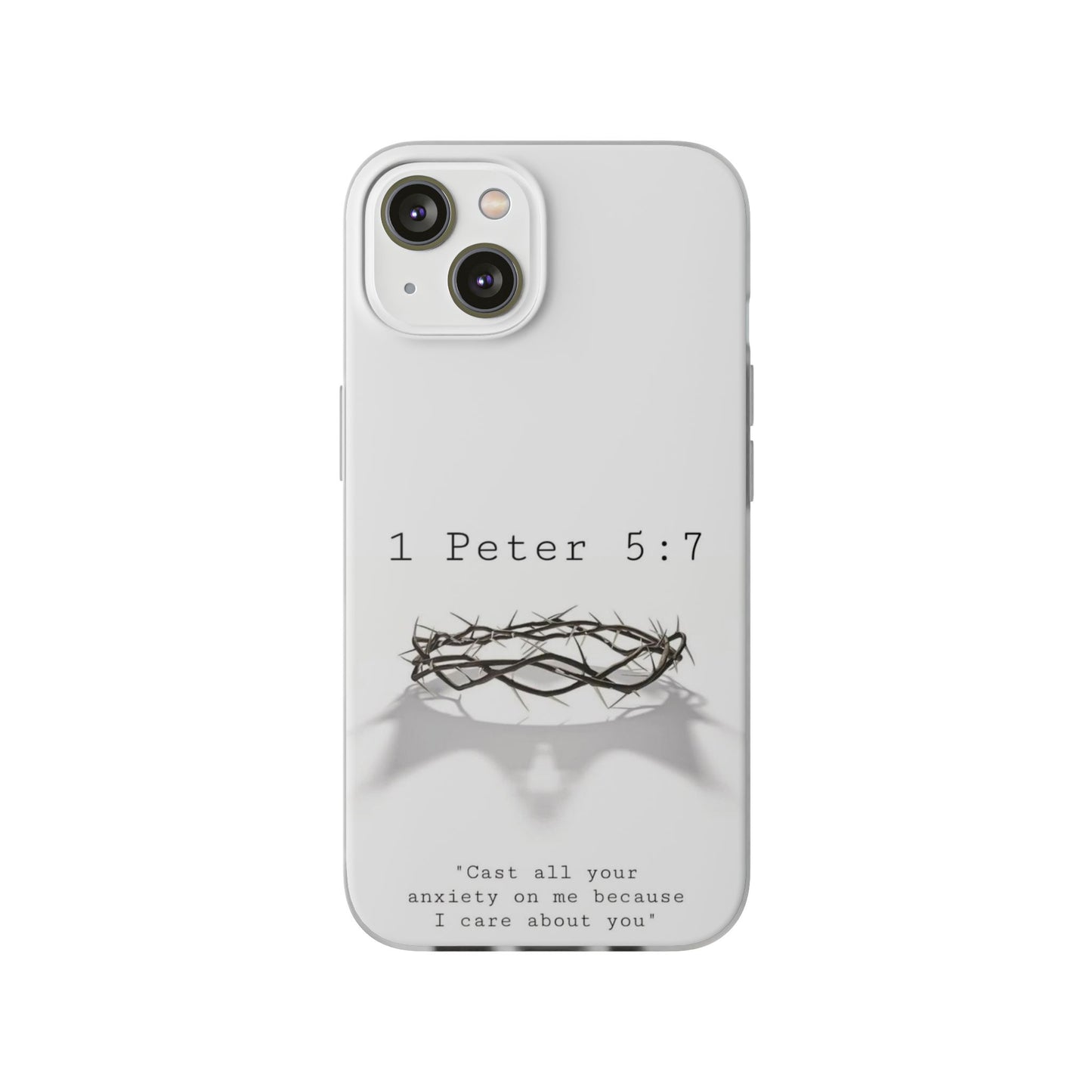 Cast Your Burdens- Clear Flexi Case