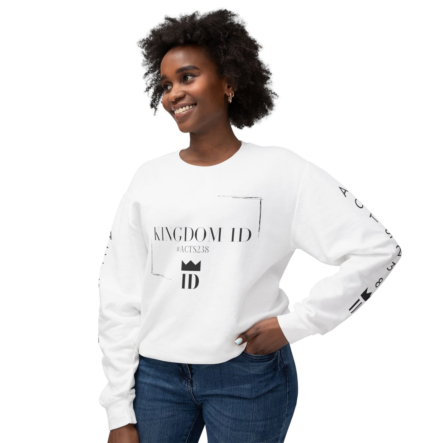 Kingdom ID Acts 2:38 Christian Unisex Crewneck Sweatshirt - NZC Apparel: Nashz Couture