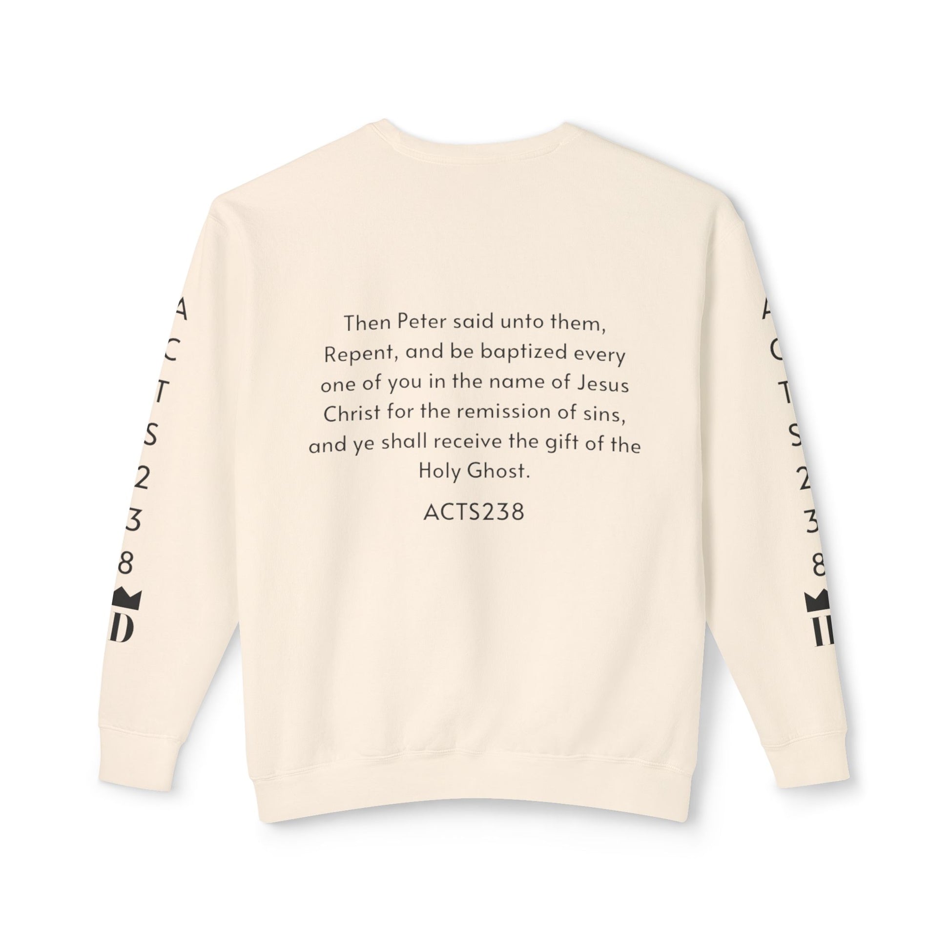 Kingdom ID Acts 2:38 Christian Unisex Crewneck Sweatshirt - NZC Apparel: Nashz Couture