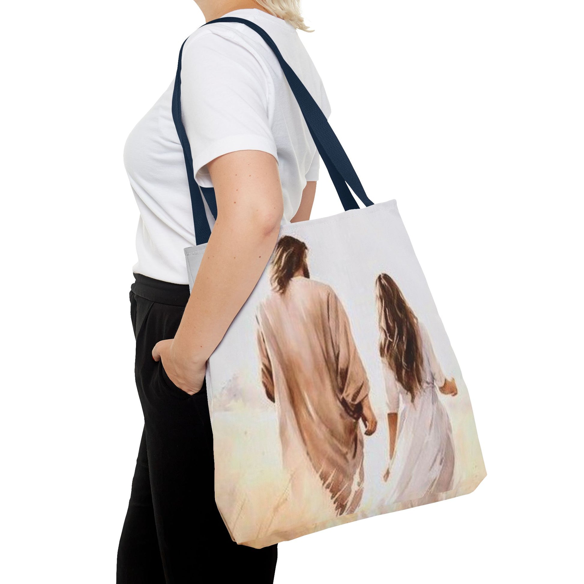 Jesus Walks with- Me Tote Bag - NZC Apparel: Nashz Couture