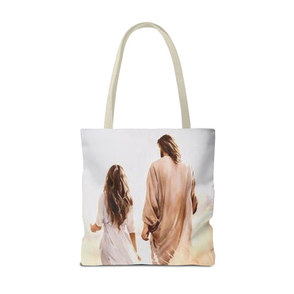 Jesus Walks with- Me Tote Bag - NZC Apparel: Nashz Couture