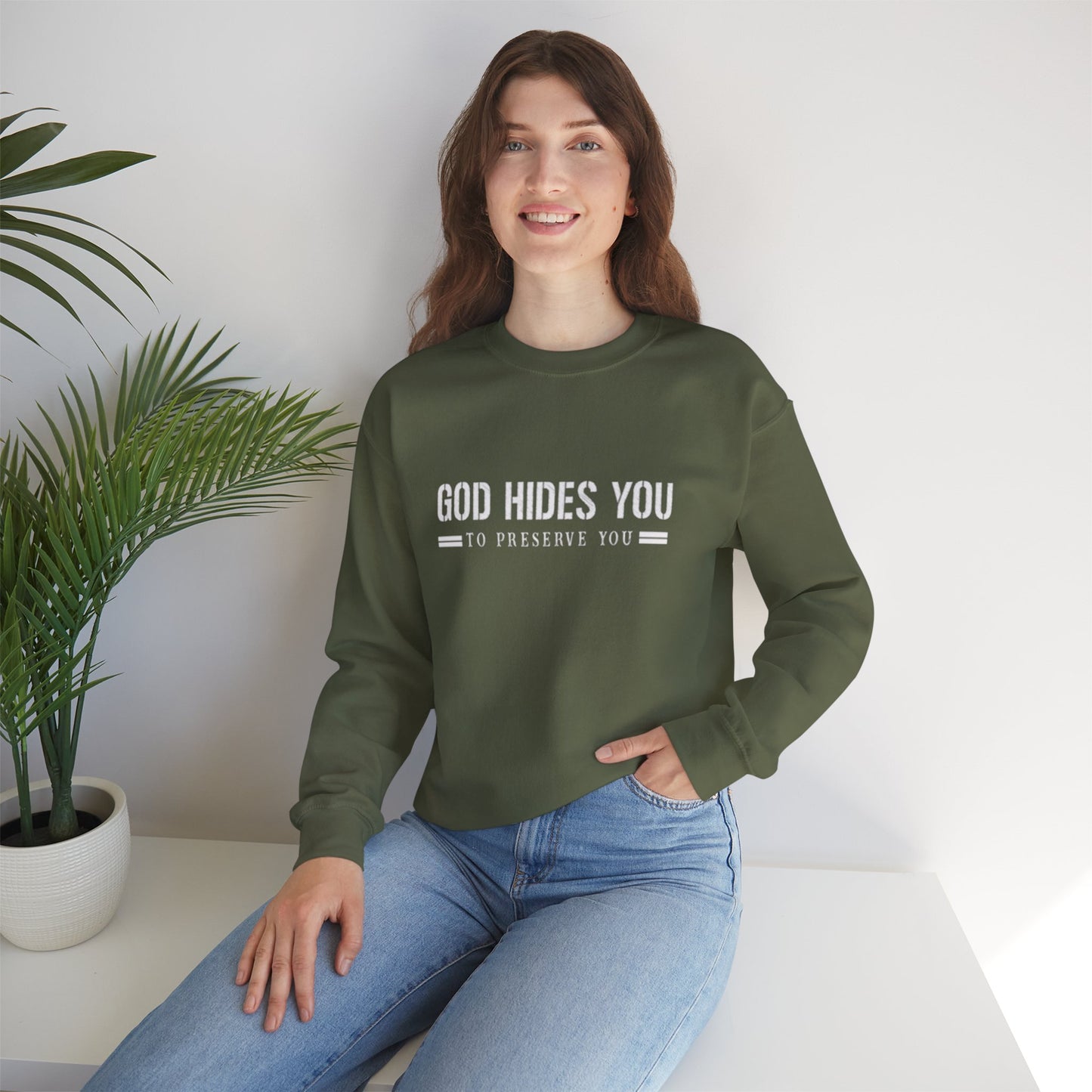 Christian God Hides You Unisex Sweatshirt - NZC Apparel: Nashz Couture