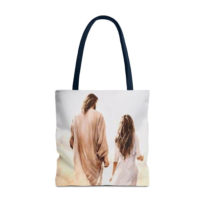 Jesus Walks with- Me Tote Bag - NZC Apparel: Nashz Couture