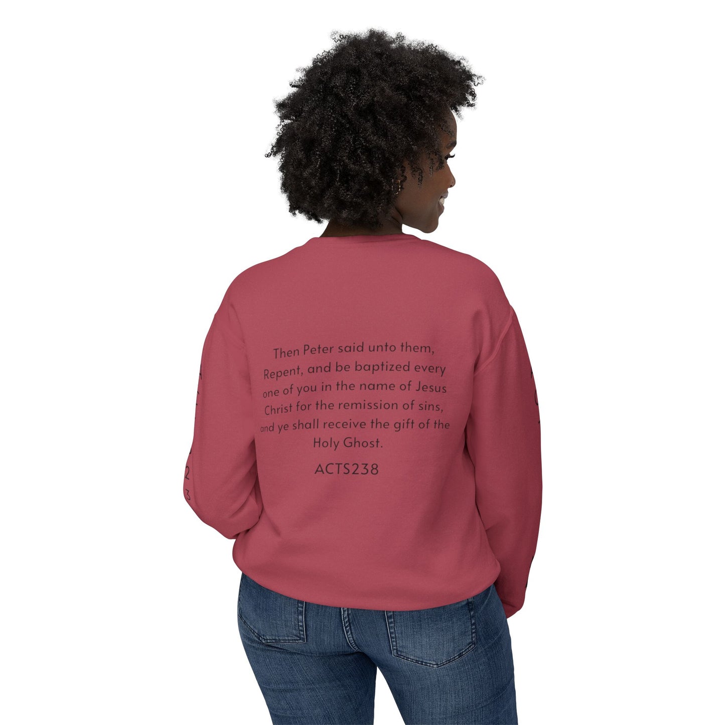 Kingdom ID Acts 2:38 Christian Unisex Crewneck Sweatshirt - NZC Apparel: Nashz Couture