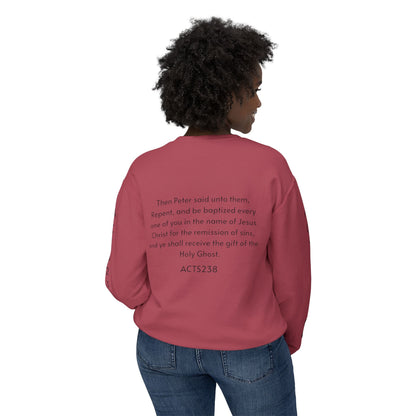 Kingdom ID Acts 2:38 Christian Unisex Crewneck Sweatshirt - NZC Apparel: Nashz Couture