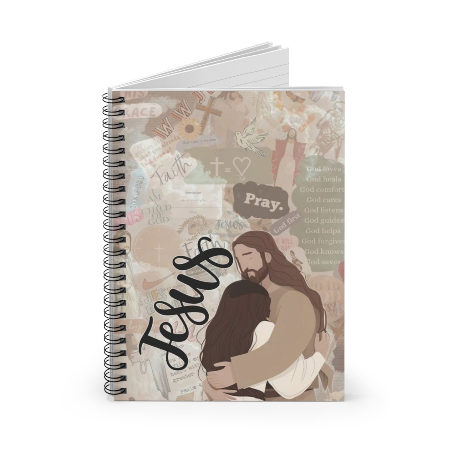 Jesus Spiral Notebook - Ruled Line - NZC Apparel: Nashz Couture