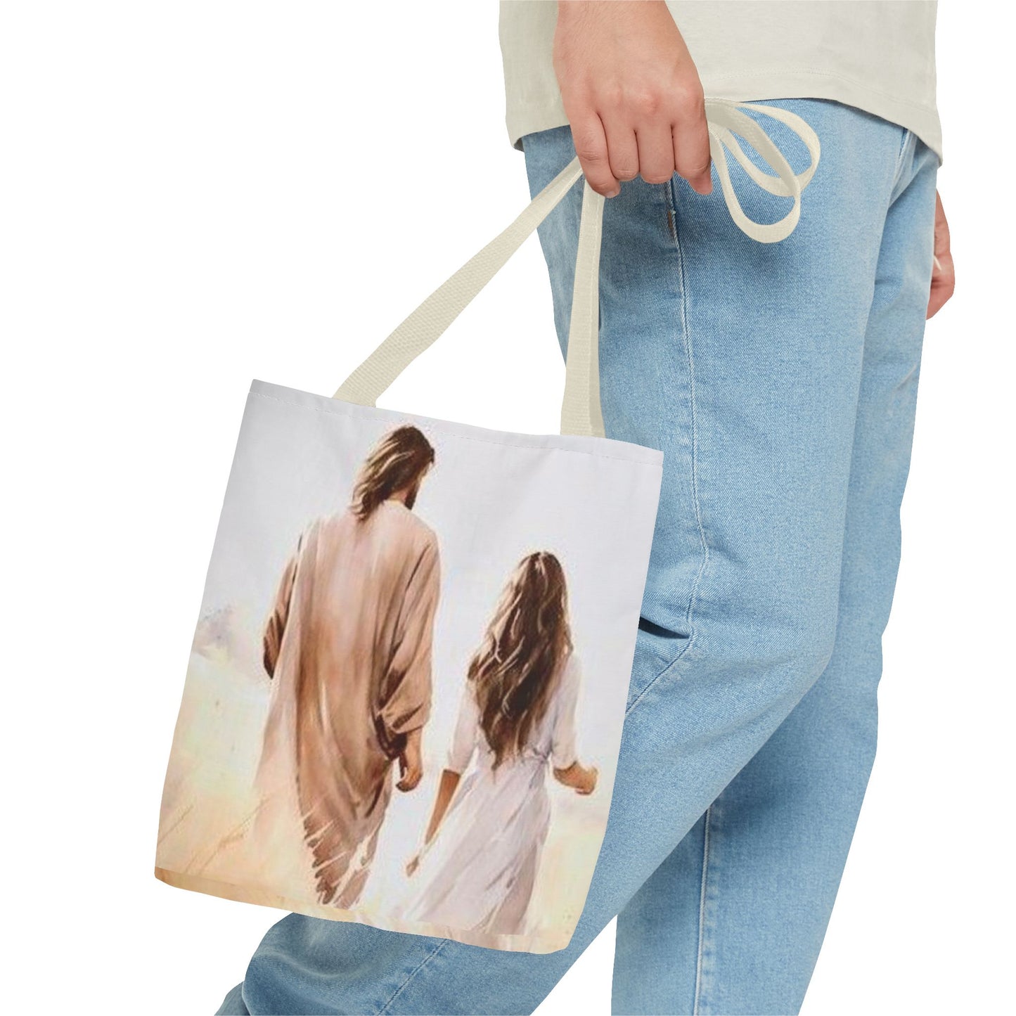 Jesus Walks with- Me Tote Bag - NZC Apparel: Nashz Couture