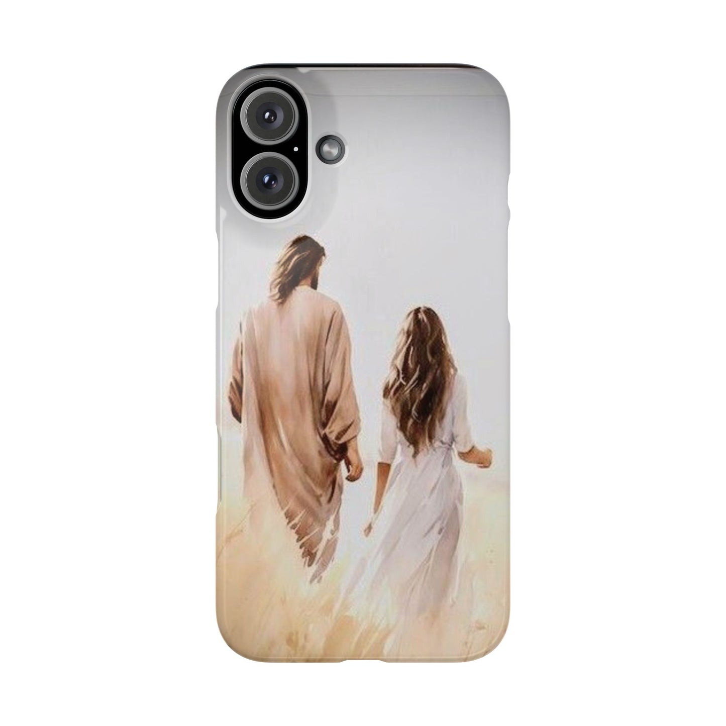 Slim Phone Cases - Jesus Walks with Me - NZC Apparel: Nashz Couture