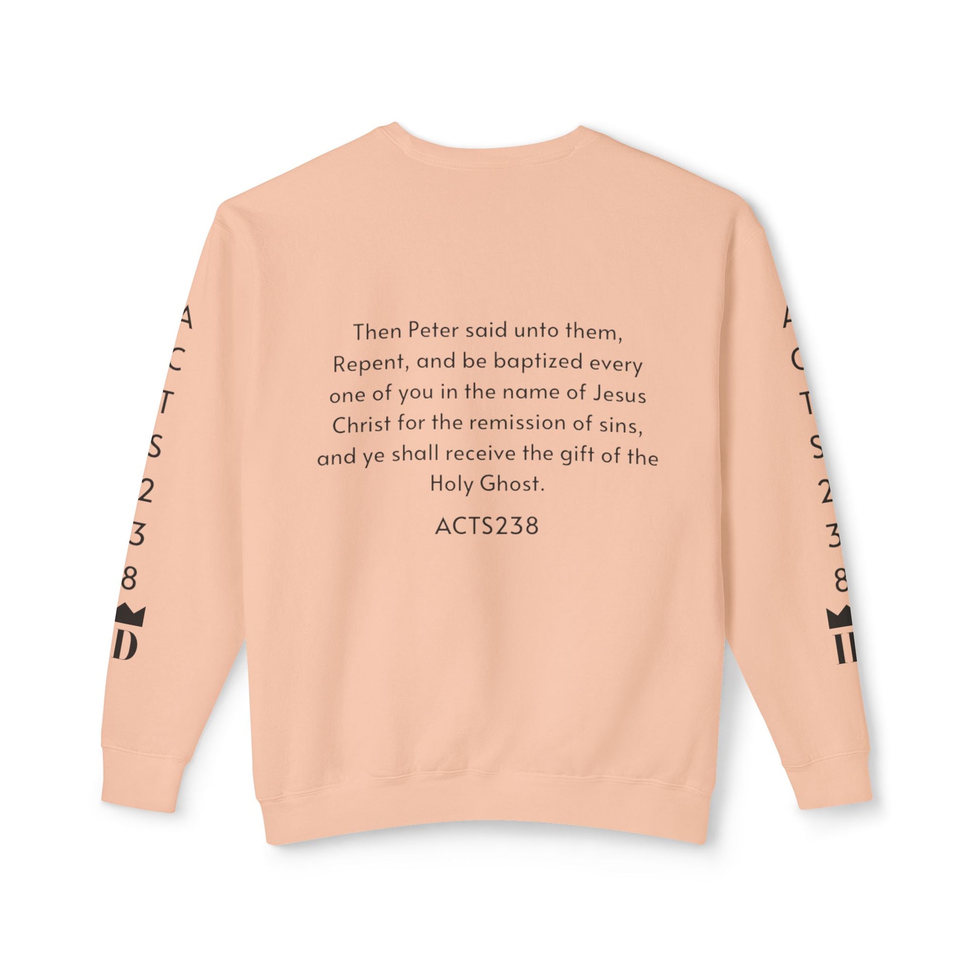 Kingdom ID Acts 2:38 Christian Unisex Crewneck Sweatshirt - NZC Apparel: Nashz Couture