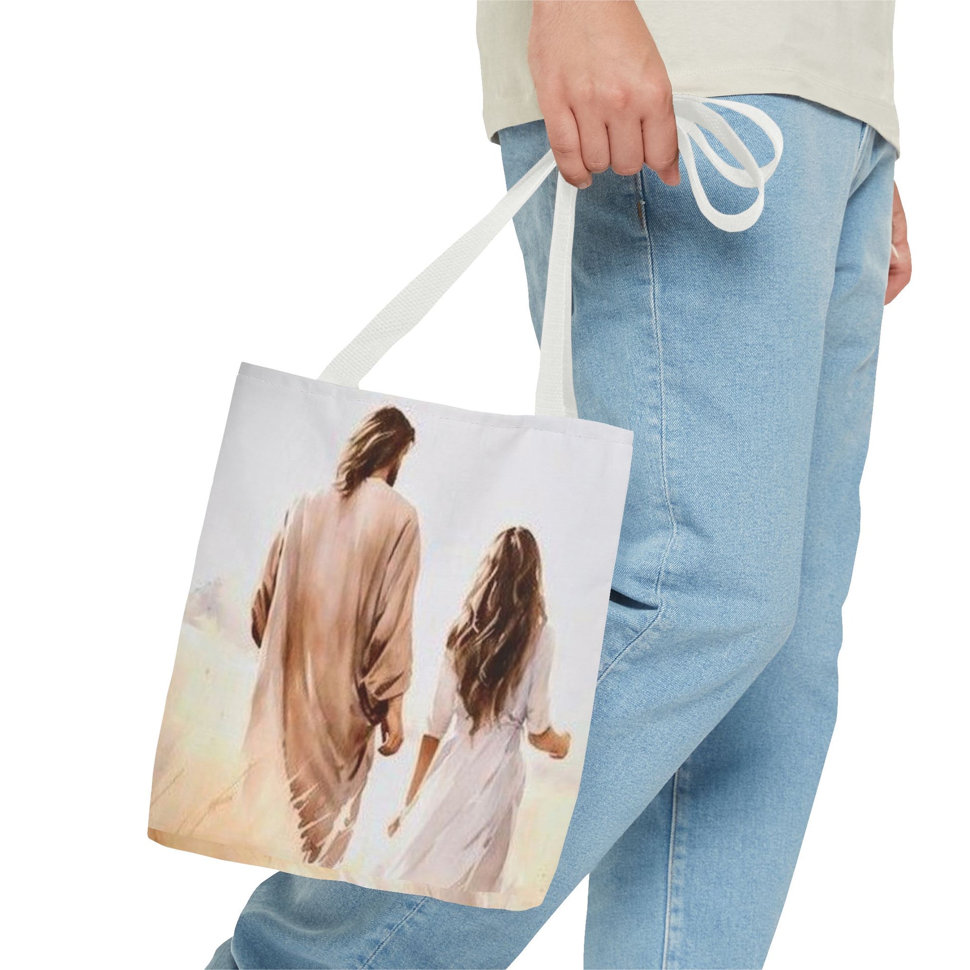 Jesus Walks with- Me Tote Bag - NZC Apparel: Nashz Couture