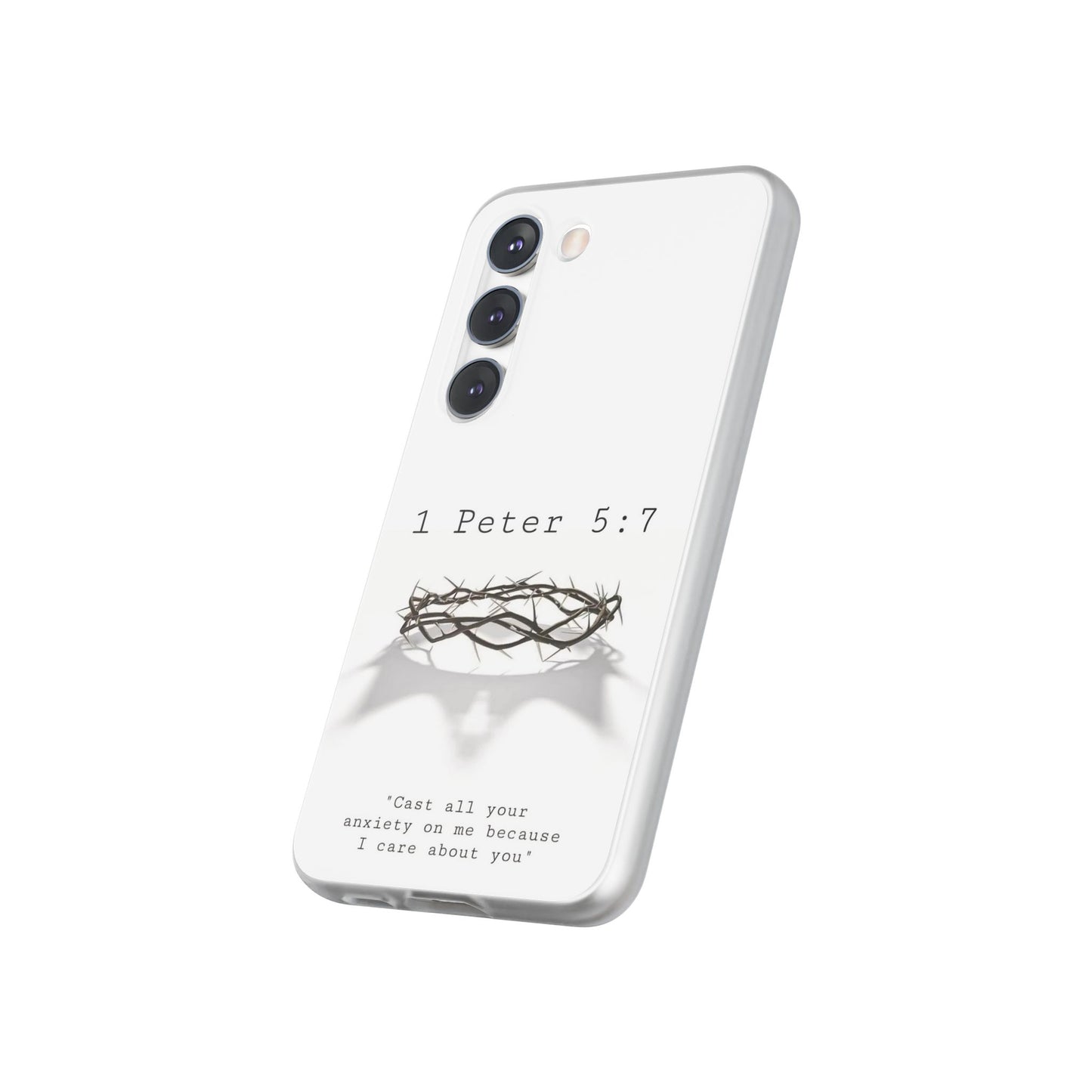 Cast Your Burdens- Clear Flexi Case