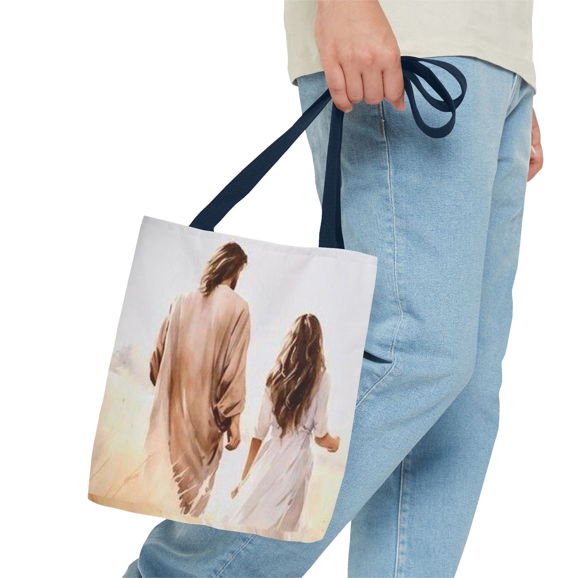 Jesus Walks with- Me Tote Bag - NZC Apparel: Nashz Couture