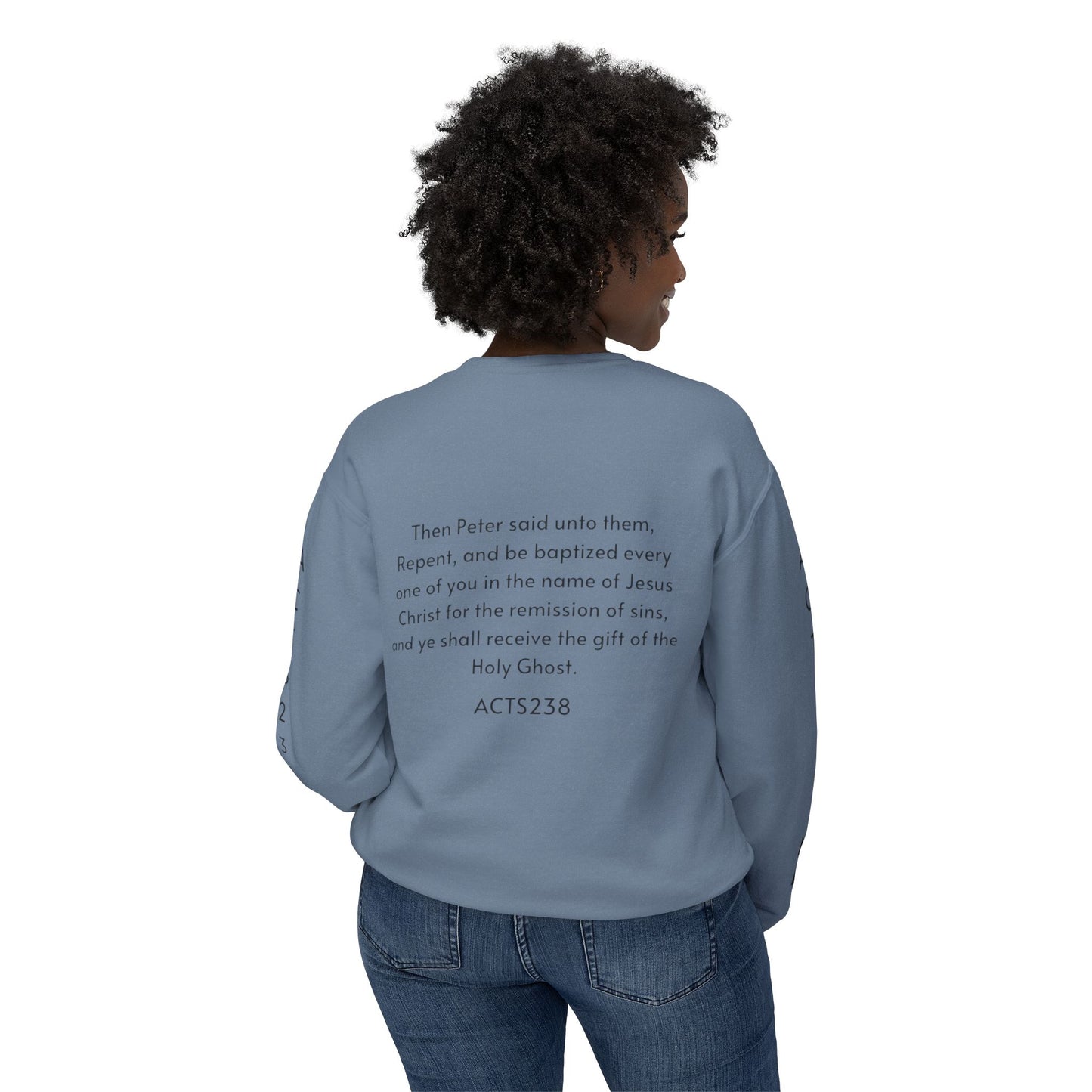 Kingdom ID Acts 2:38 Christian Unisex Crewneck Sweatshirt - NZC Apparel: Nashz Couture