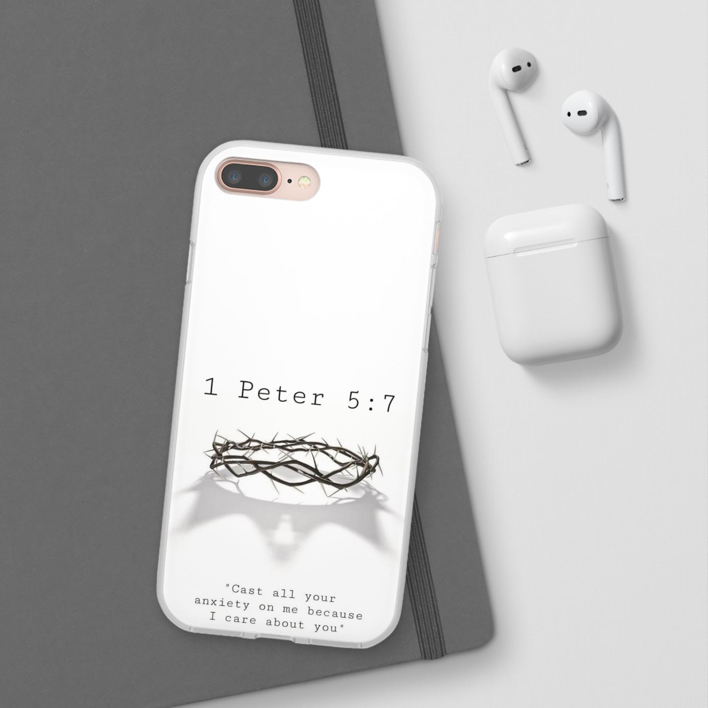 Cast Your Burdens- Clear Flexi Case