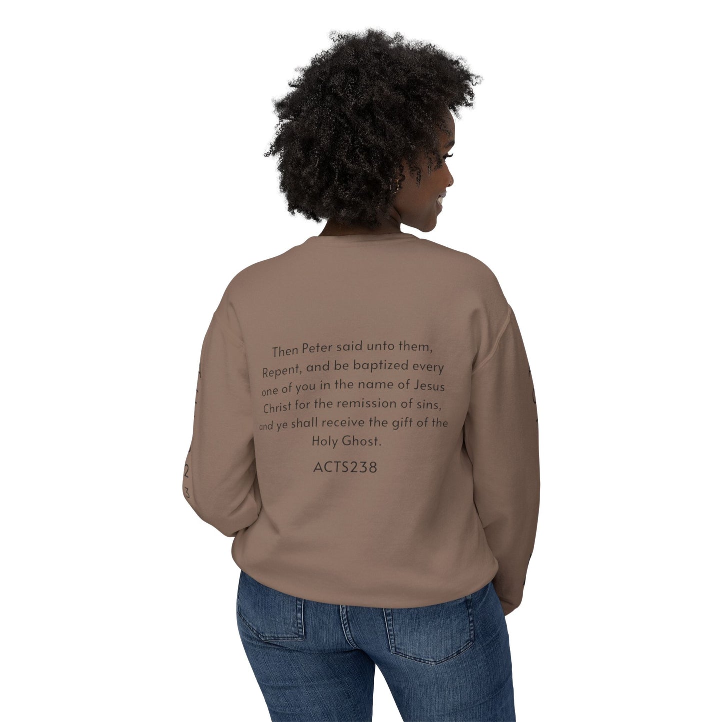 Kingdom ID Acts 2:38 Christian Unisex Crewneck Sweatshirt - NZC Apparel: Nashz Couture