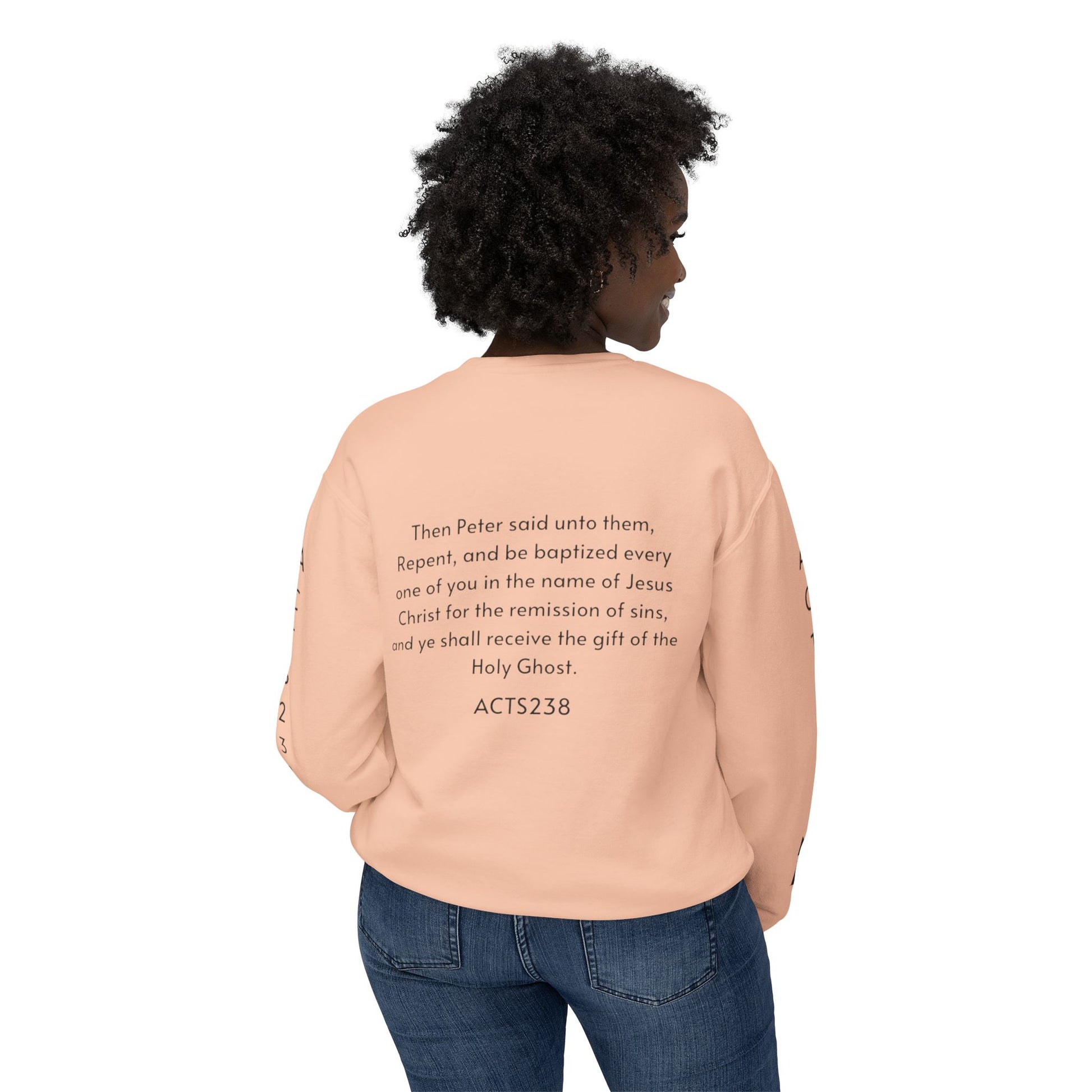 Kingdom ID Acts 2:38 Christian Unisex Crewneck Sweatshirt - NZC Apparel: Nashz Couture