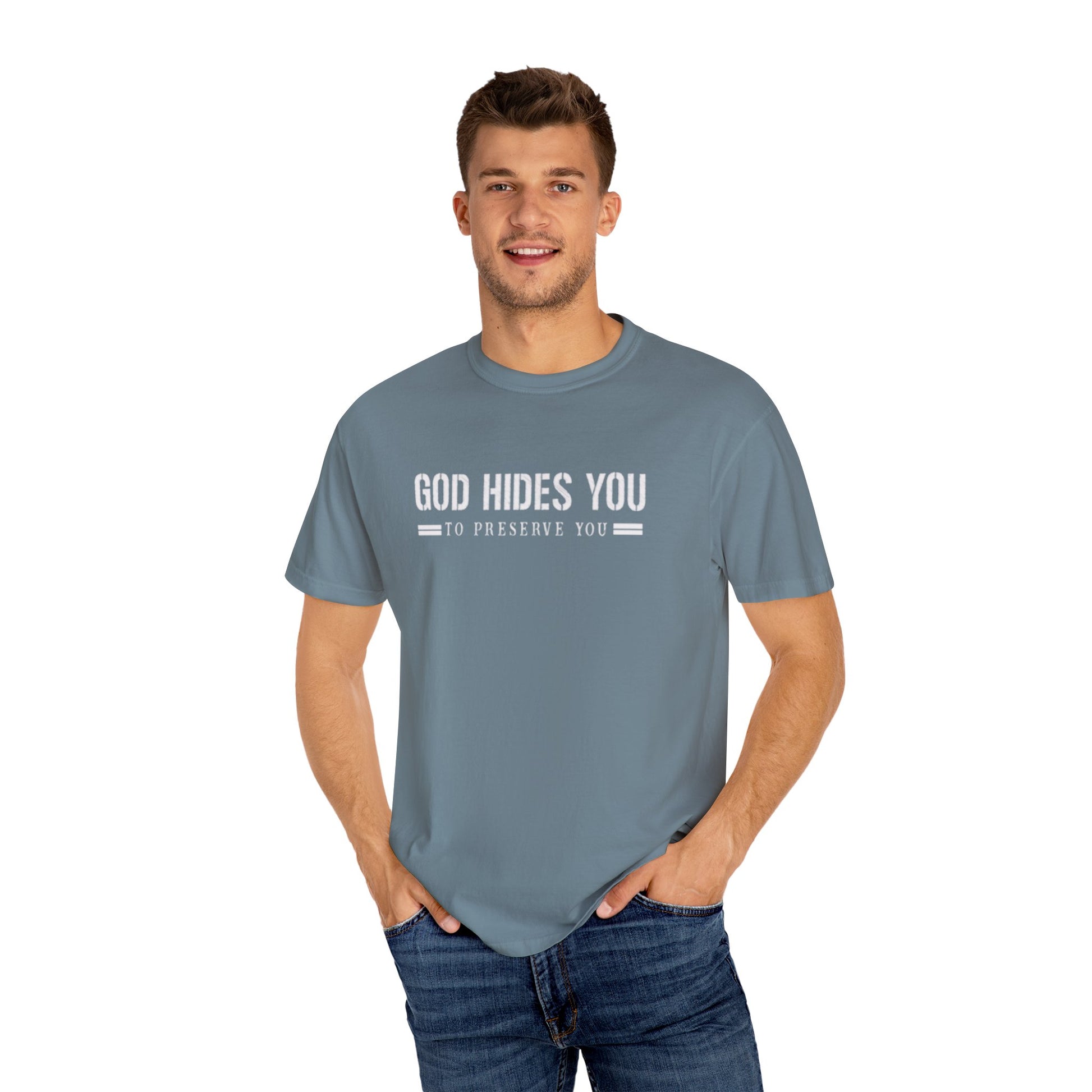 GOD HIDES  T-shirt - NZC Apparel: Nashz Couture