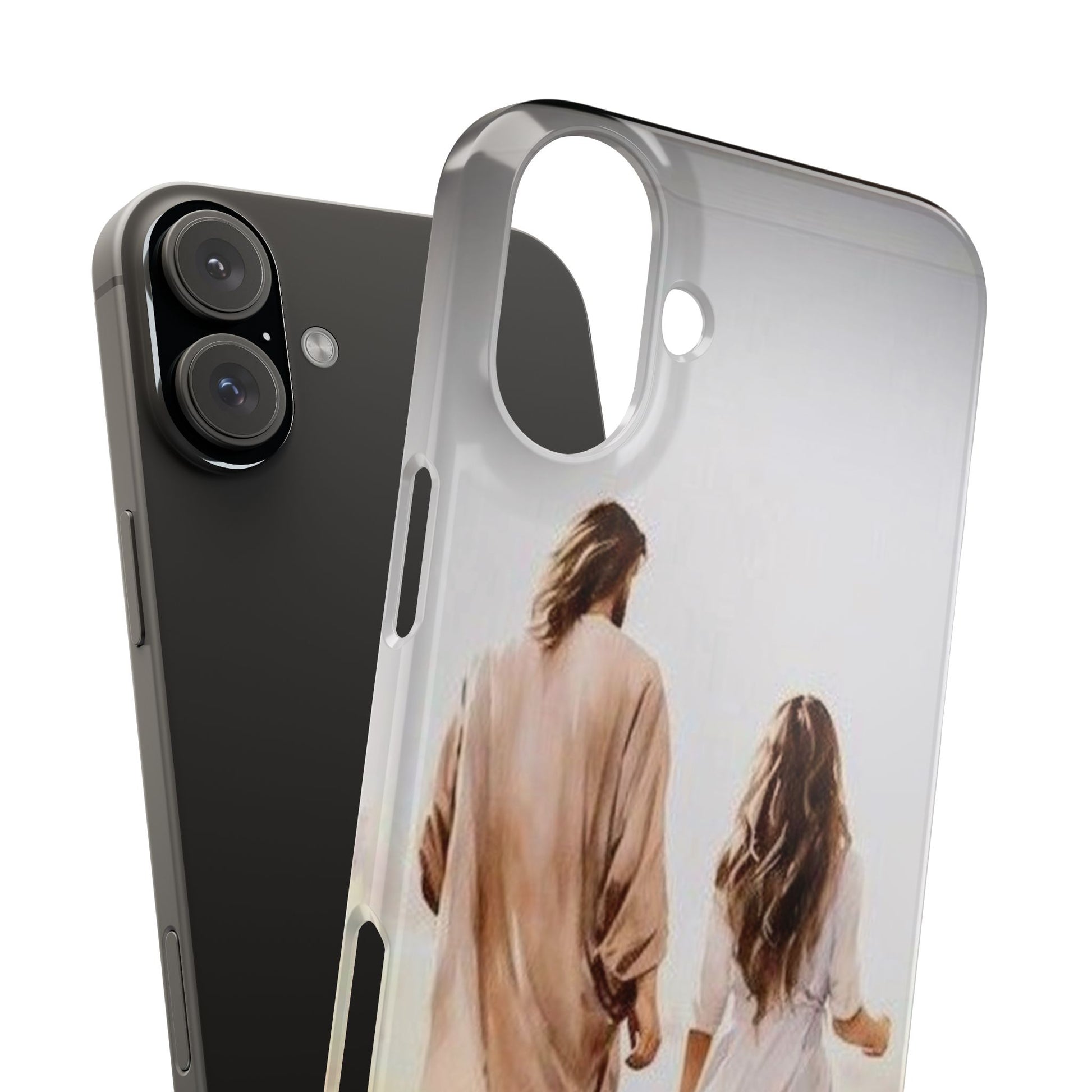 Slim Phone Cases - Jesus Walks with Me - NZC Apparel: Nashz Couture