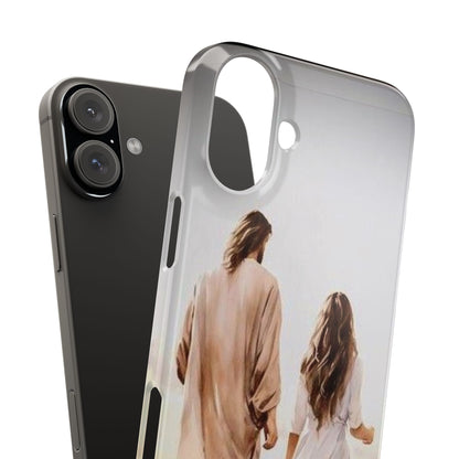 Slim Phone Cases - Jesus Walks with Me - NZC Apparel: Nashz Couture