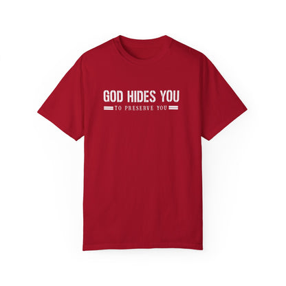 GOD HIDES  T-shirt - NZC Apparel: Nashz Couture