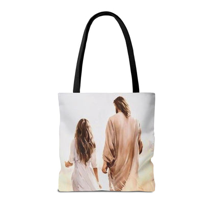 Jesus Walks with- Me Tote Bag - NZC Apparel: Nashz Couture